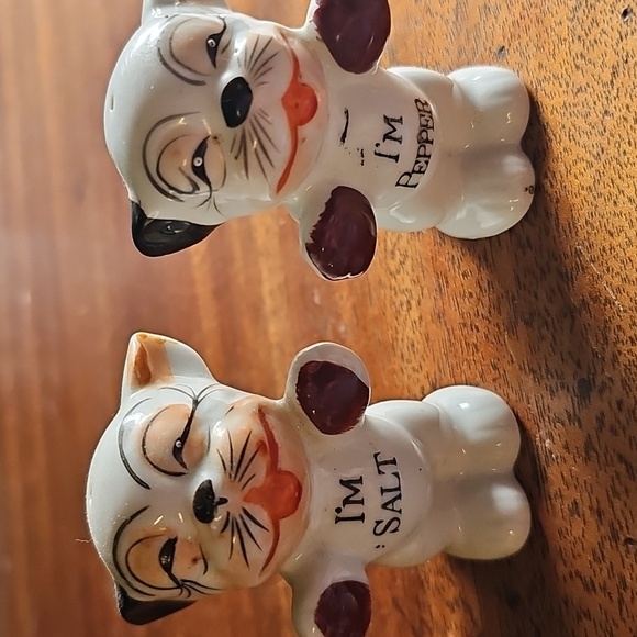 Vintage Dog Salt and Pepper Shakers - Picture 1 of 10